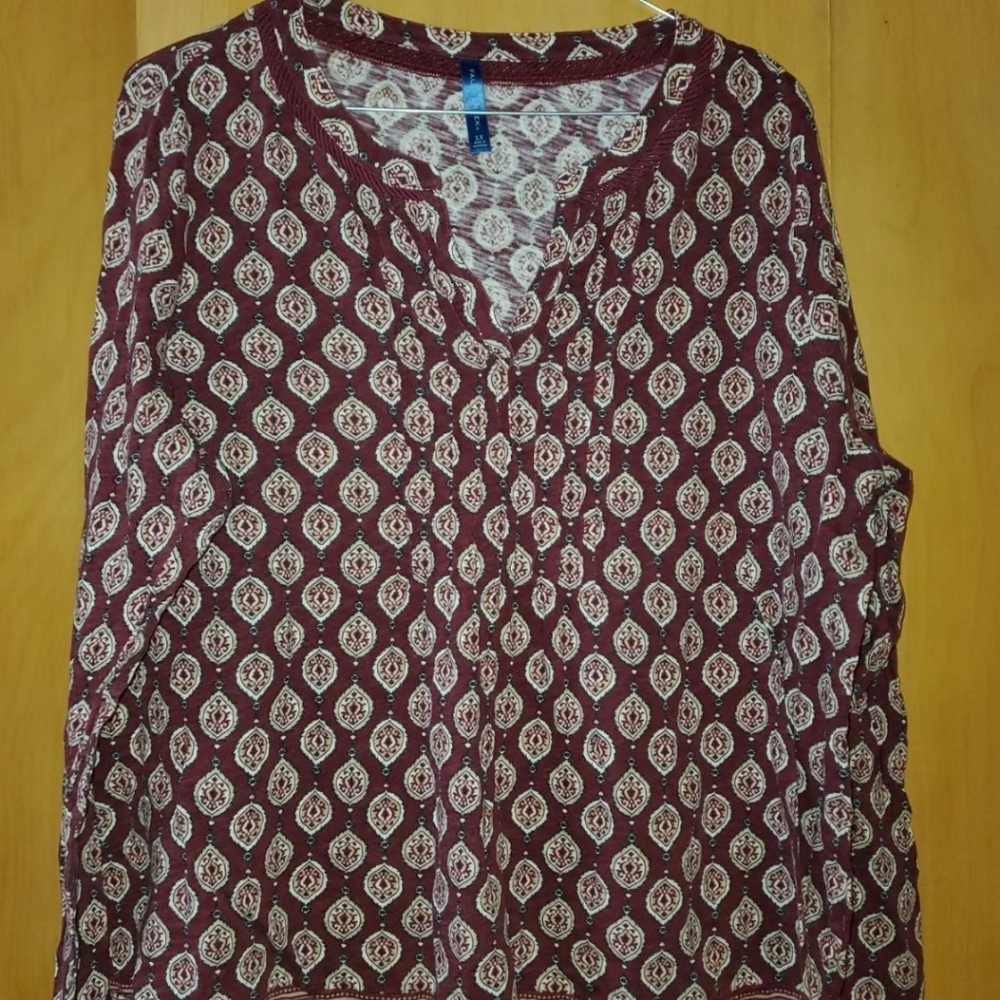 Fall Creek Long Sleeved Top 1X